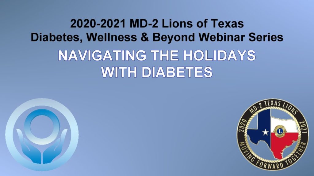 Navigating The Holidays With Diabetes 12 11 2020