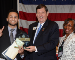 Dinesh (Danny) Malik - 1st Place 2-S2 (Drug Awareness Speech) - PIP Frank Moore - Lion Pat Jackson (Contest Coordinator)